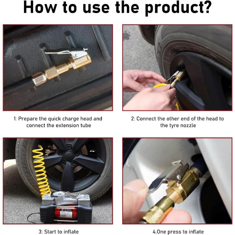 Brass Tire Air Chuck