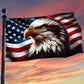 Patriotic Eagle American Flag - C033
