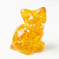 Handmade Natural Crystal Gemstone Sitting Cat