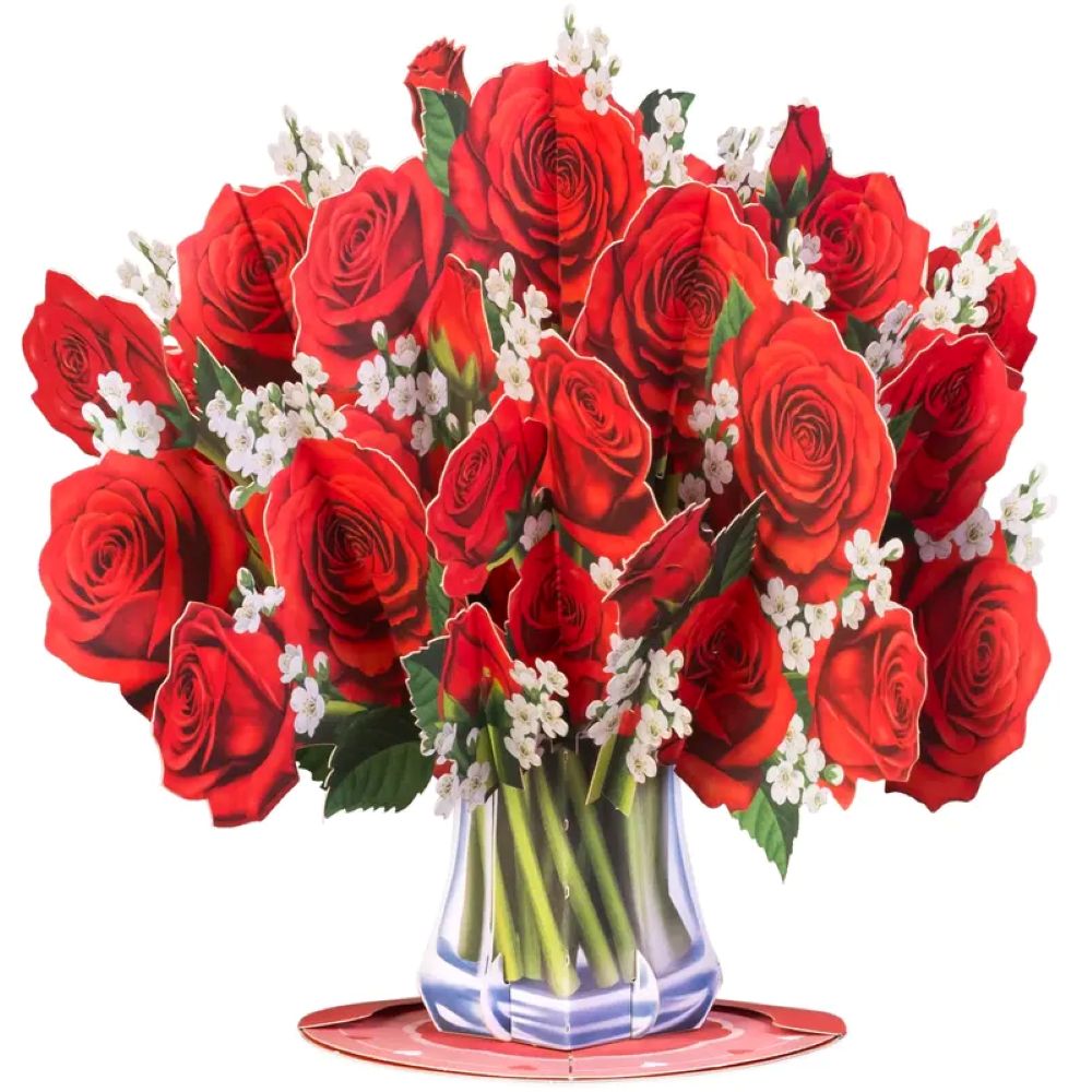 Paper Love Flower Bouquet Pop-Up Card