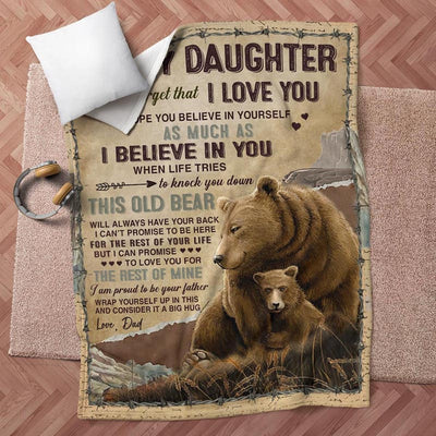 To My Daughter - From Dad - A932 - Premium Blanket