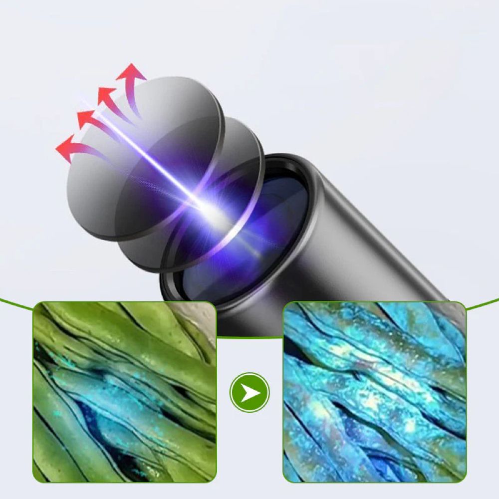 UV Black Light Flashlight for Vegetable Inspection