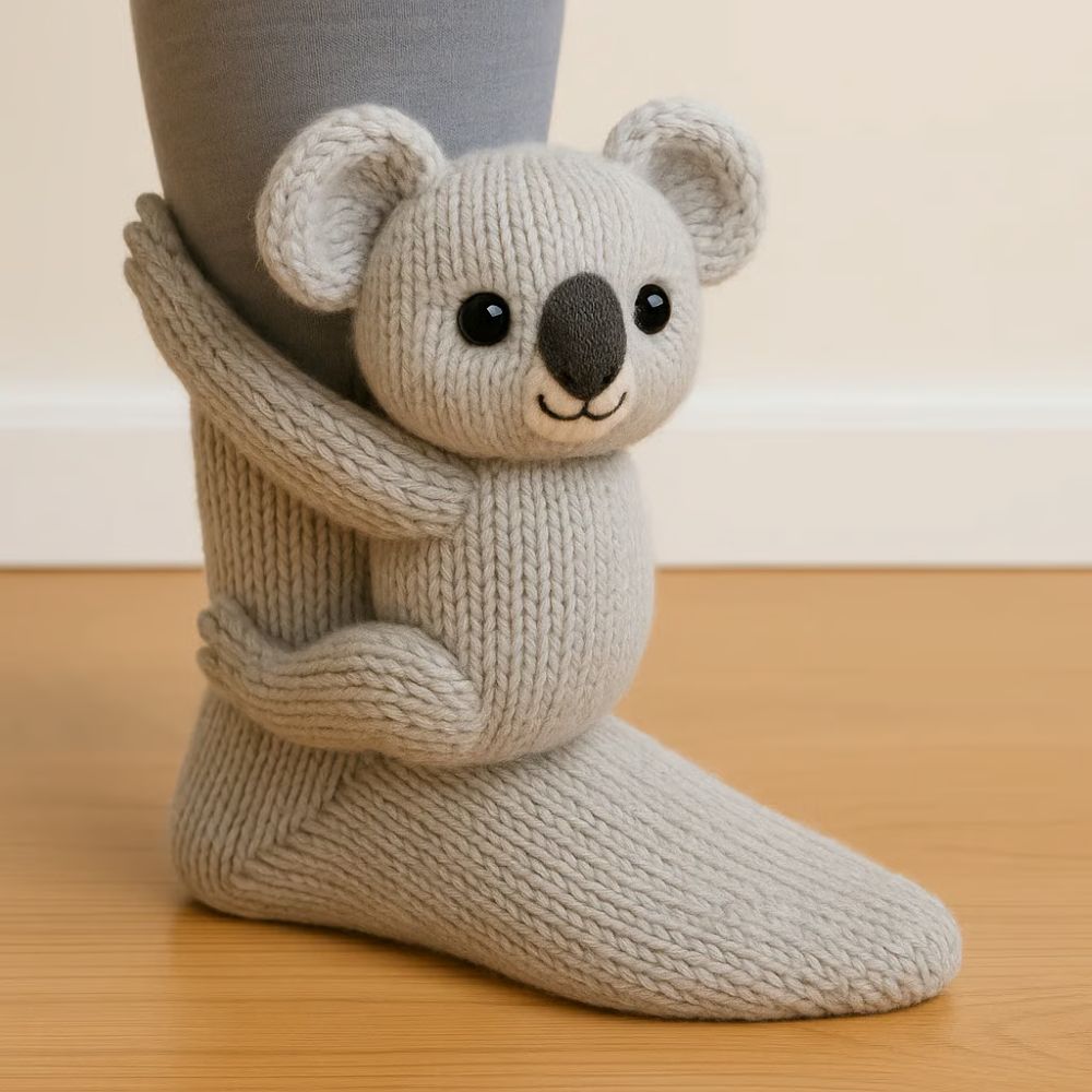 3D Knit Animal Socks