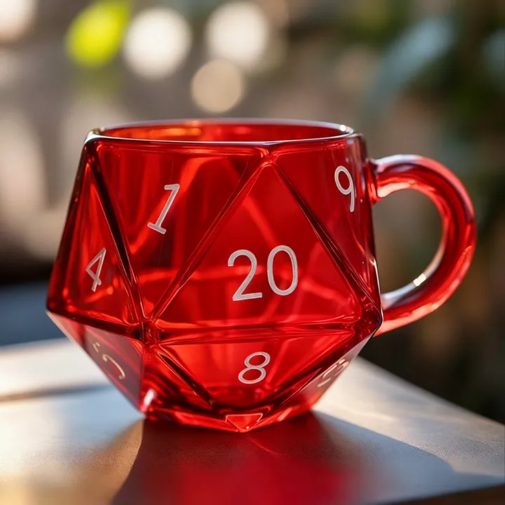 Rainbow Glass D20 Dice Cup