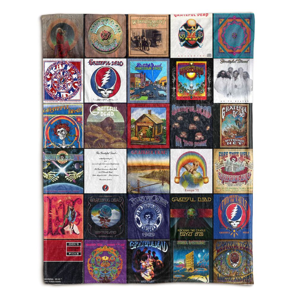 Grateful Dead Blanket - D601 - A Psychedelic Journey in Every Stitch
