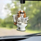 Cavalier King Charles Spaniel - Dog Sitting On Toilet Ornament  OT050