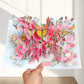 Vibrant 3D Butterfly & Daisy Pop-Up Greeting Card