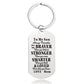 Always Remember You Are Braver Than You Believe - Inspirational Keychain - A918