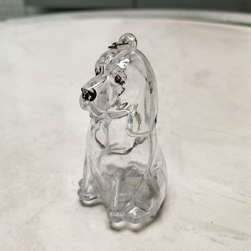 Dog Hair Collector Keychain Charm Memorial Storage Box