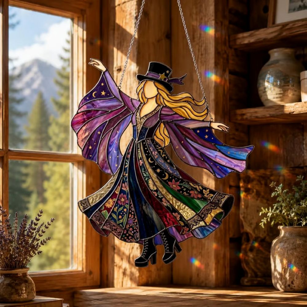 Handmade Stained Spinning Suncatcher