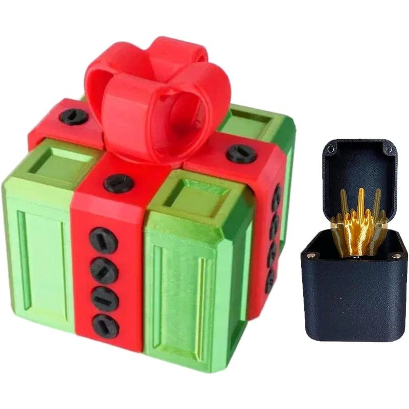 Surprise Gift Box Funny Middle Finger Switch Prank Toy