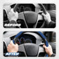 Carbon Fiber Silicone Anti-Slip Car Steering Wheel Cover Universal Fit