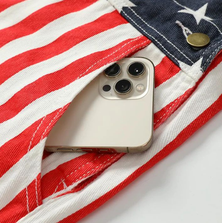 American Flag Overalls