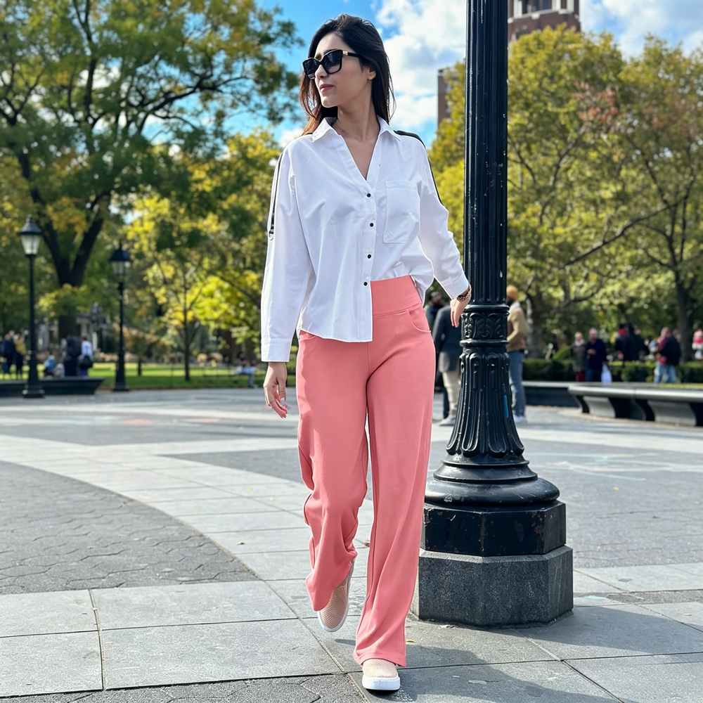 Wide Leg Pants Woman Yoga Pants with Pockets Stretch Loose Casual Lounge Sweatpants Petite/Regular/Tall