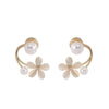 Elegant Flower Stud Earrings