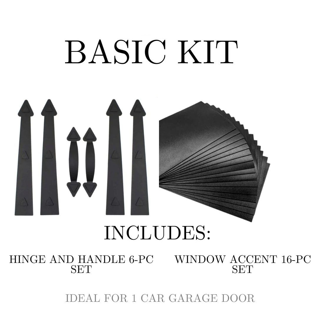 Prestige Complete Garage Accent Kit – Hinges, Handles & Windows (22-PCS)