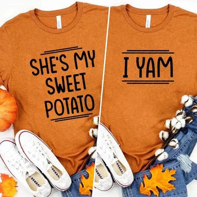 She's My Sweet Potato I Yam Matching T-shirts - F457