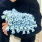 Hand-Knitted Rose Blanket - DIY Kit or Ready-Made Gift