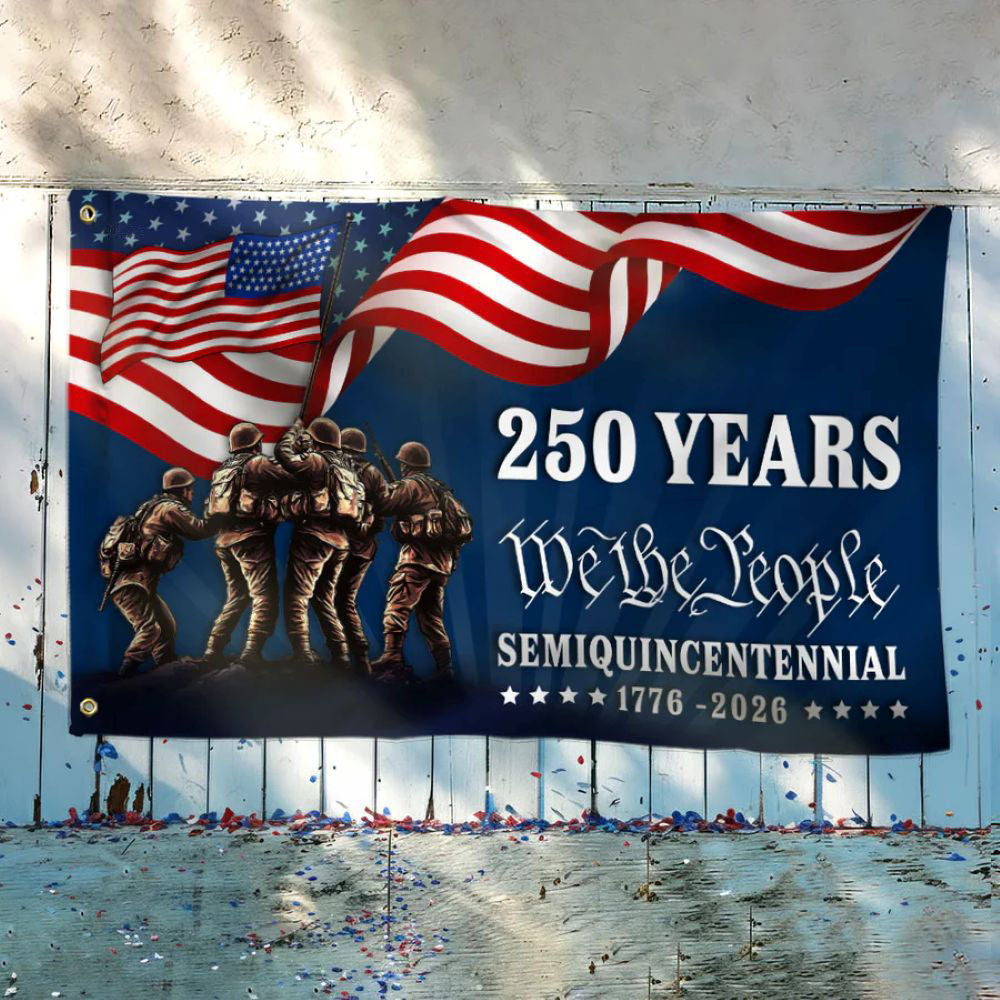 American 250 Years We The People Semiquincentennial Grommet Flag - C038