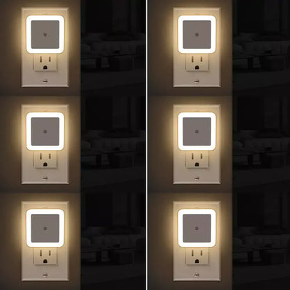 Six-pack of dusk-to-dawn LED night lights for home use