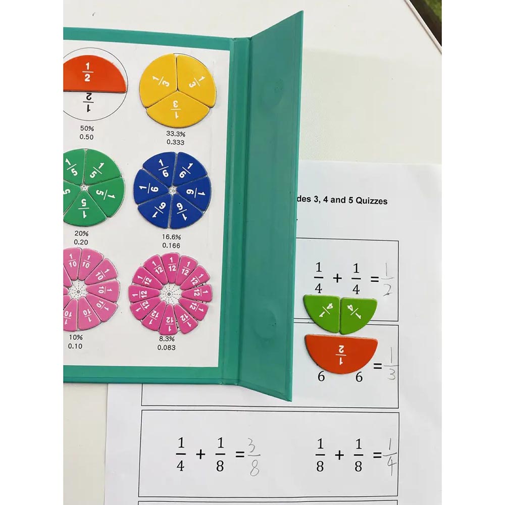 Magnetic Fraction Math Learning Book