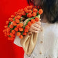 Hand-Knitted Rose Blanket - DIY Kit or Ready-Made Gift