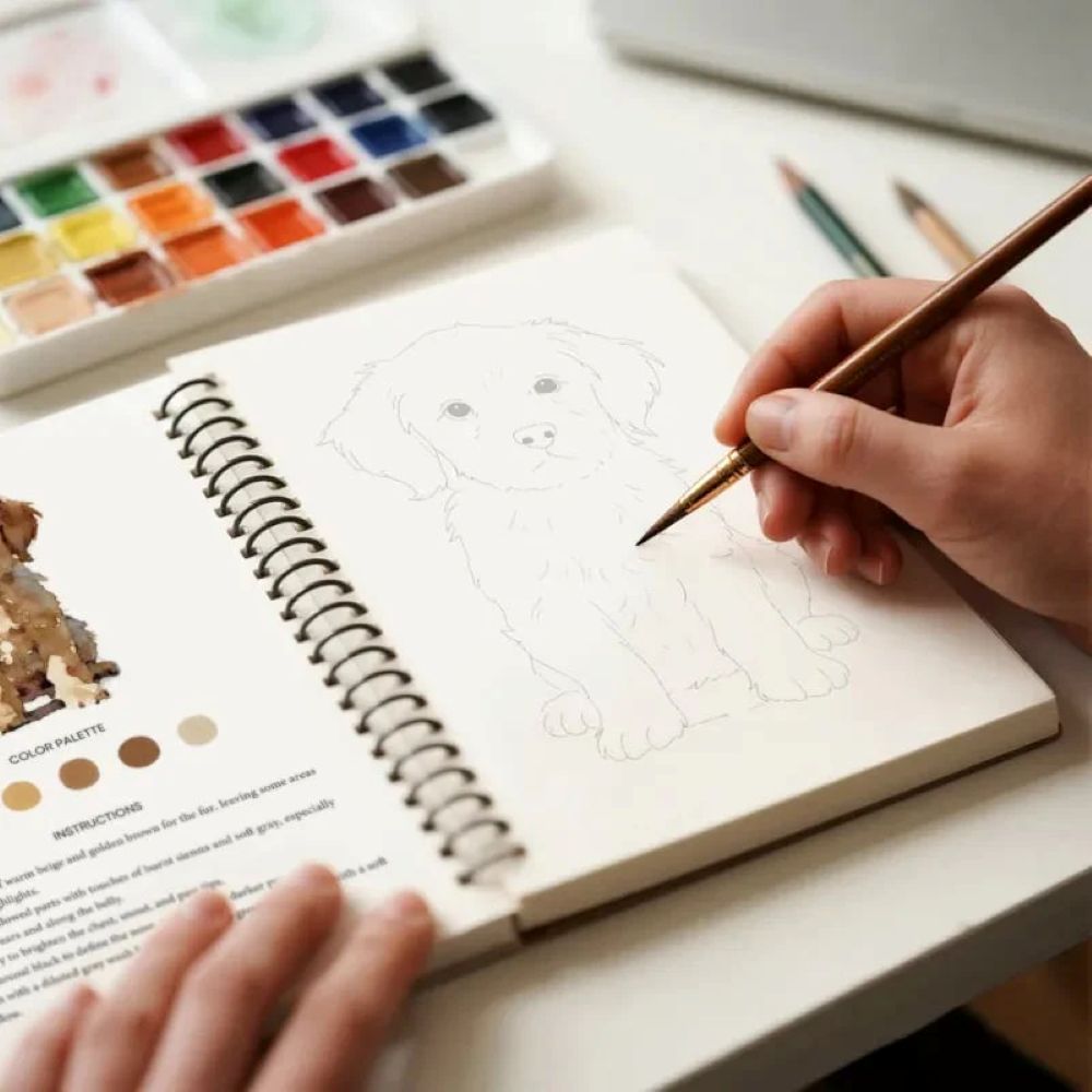 Beginner-Friendly - Watercolor Workbook