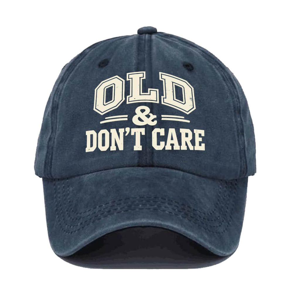 Vintage Distressed "OLD & DON'T CARE" Cap