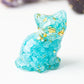 Handmade Natural Crystal Gemstone Sitting Cat