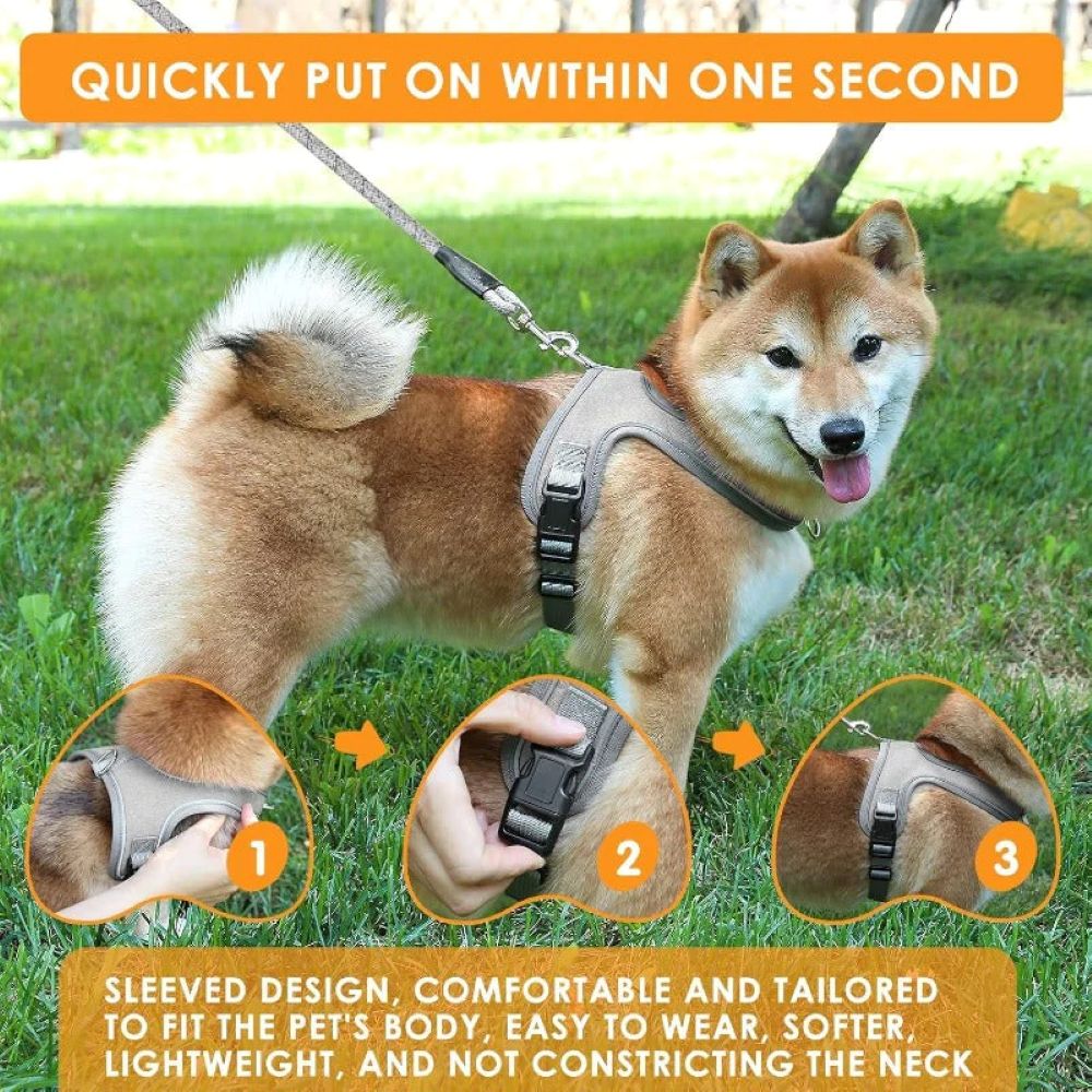 Breathable Dog Harness with Reflective Leash