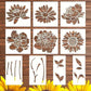 Blooming Flowers Garden Stencils - DIY Decoration