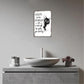 Vintage Black & White Humor Metal Sign