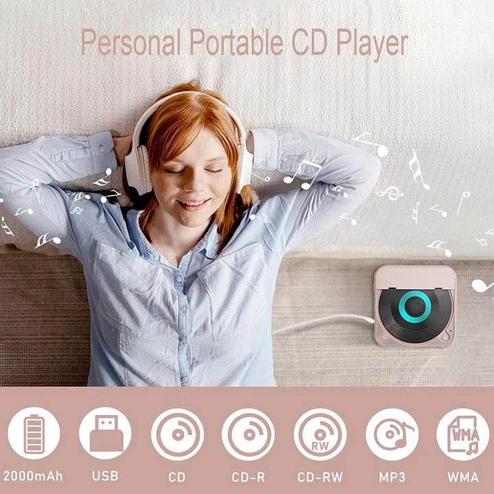 Portable Bluetooth-compatible CD-Player