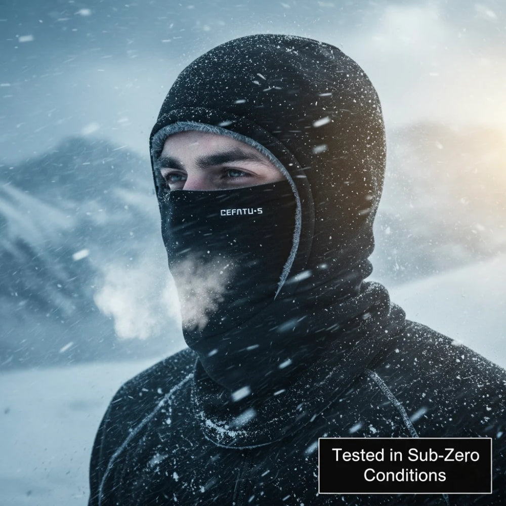 Thermal Fleece Balaclava – Windproof 3-in-1 Winter Hat, Mask & Neck Warmer