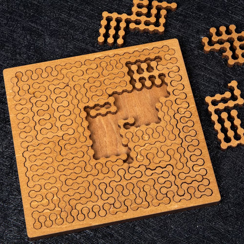 Fractal Tray Puzzles