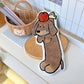 Adorable Dog Hand Towels - Apple Dachshund