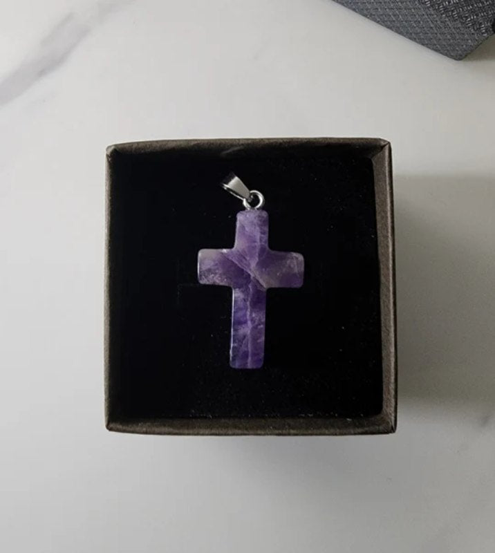 ✝️100% Handmade Crystal Cross Healing Heart