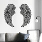 1 Pair Angel Wings Metal Wall Art With Led Lights