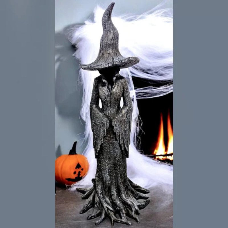 Hand-Painted Enchanting Witch Statue - The Guardian of Your Home