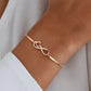 To My Unbiological Daughter - I Always With You Heart Infinity Bracelet