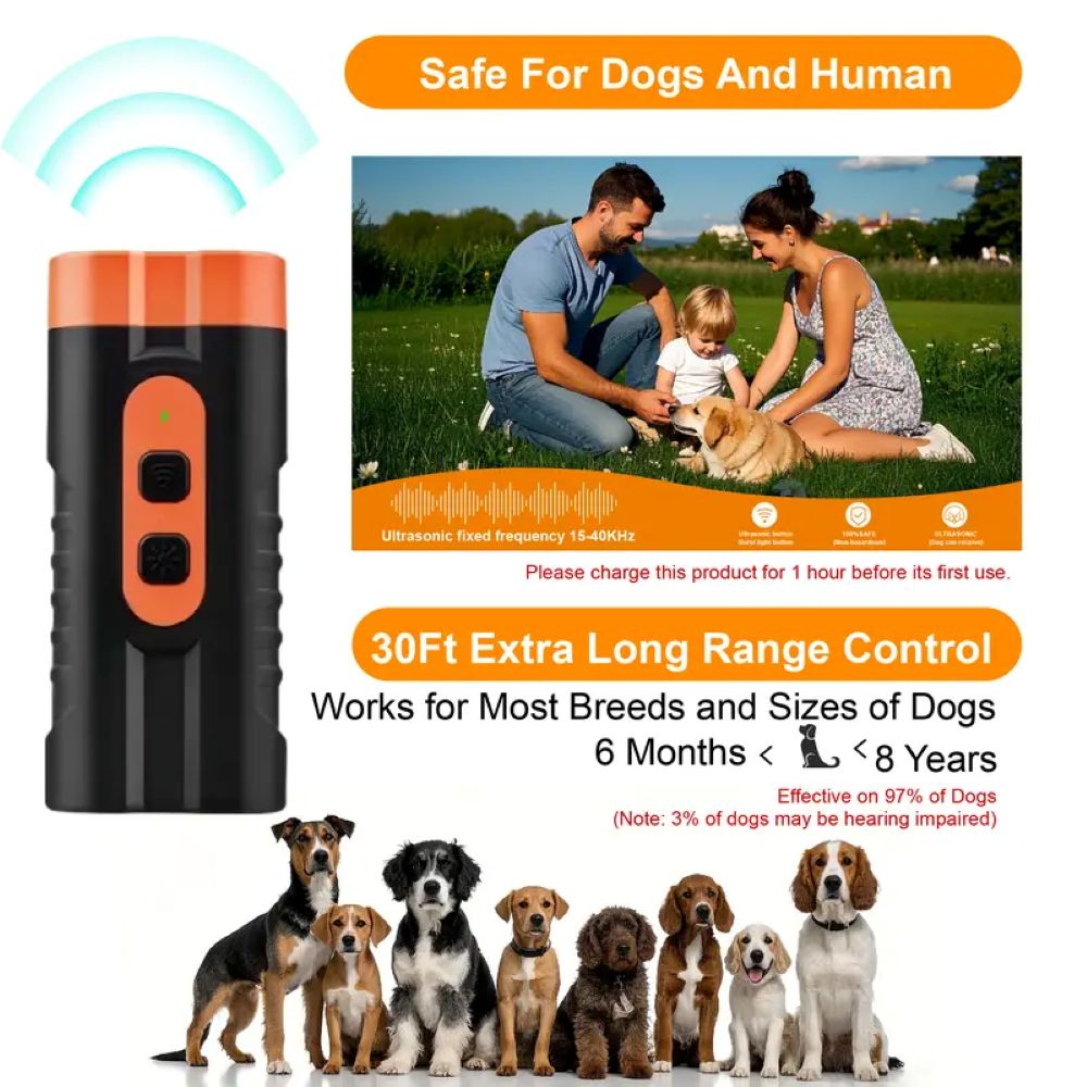 Ultrasonic Dog Barking Deterrent Training Tool