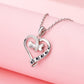 Bone Heart Paw Necklace