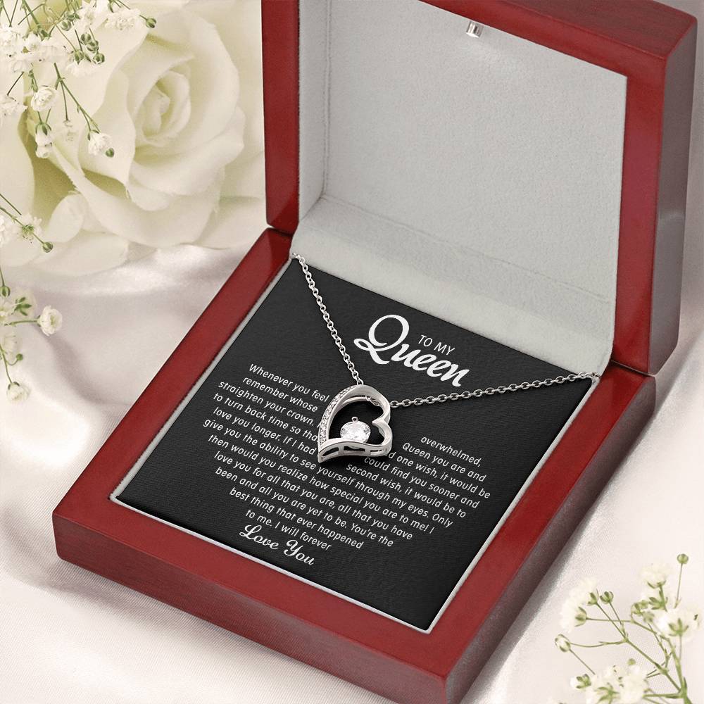 To My Queen – Love Heart Necklace