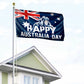 Happy Australia Day Kangaroo Flag - C035
