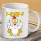 F-CAW-F Funny Rooster Coffee Mug
