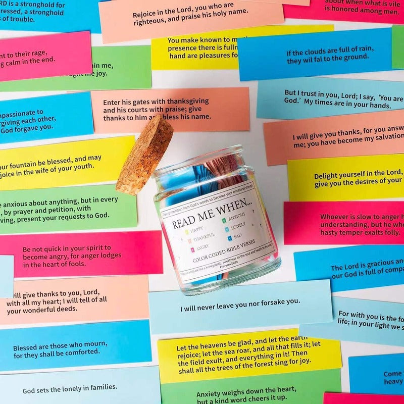 BIBLE VERSE JAR, READ MEWHEN...