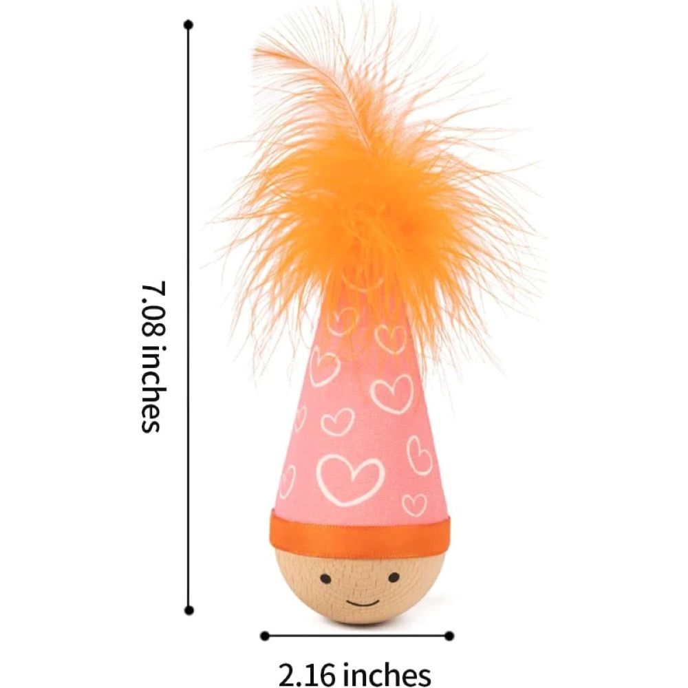 Wooden Wobble Cat Toy