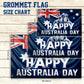 Happy Australia Day Kangaroo Flag - C035