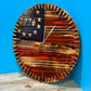 Handmade Patriotic Flag Bullet Clock