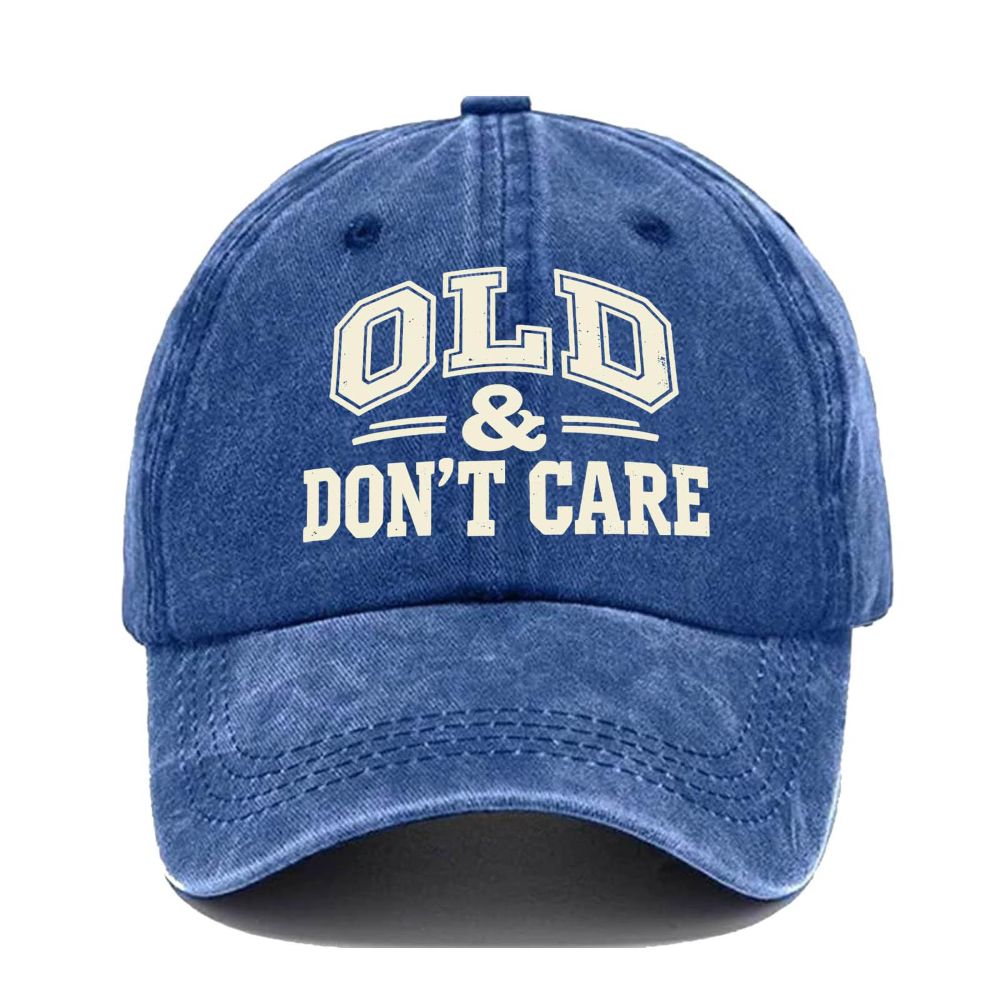 Vintage Distressed "OLD & DON'T CARE" Cap